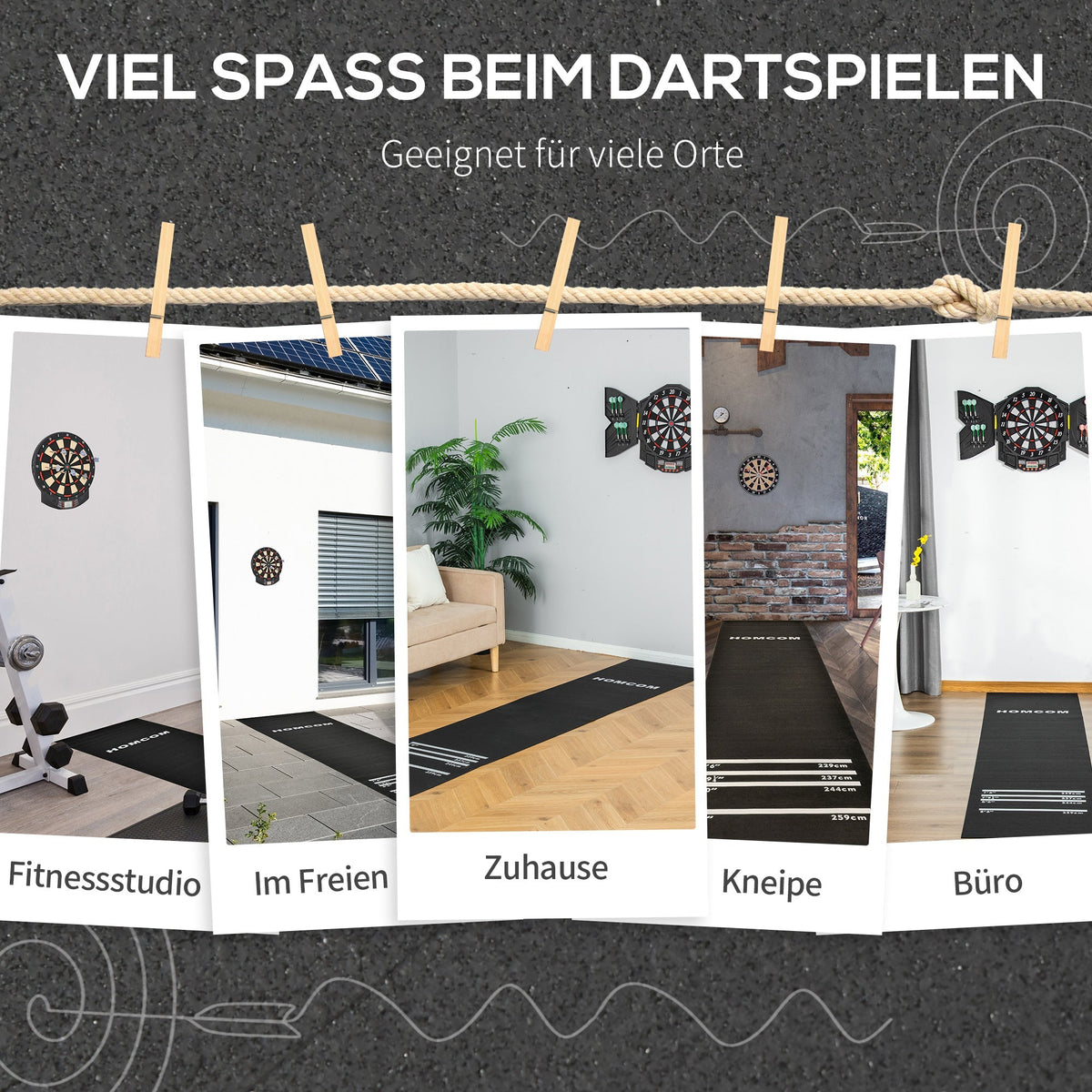 Dart Mat Non-Slip, Rubber