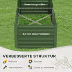 Raised Bed, Garden Planter 180x90x60cm, Steel