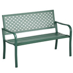 Garden Bench, 280 kg Load Capacity Weatherproof, Dark Green