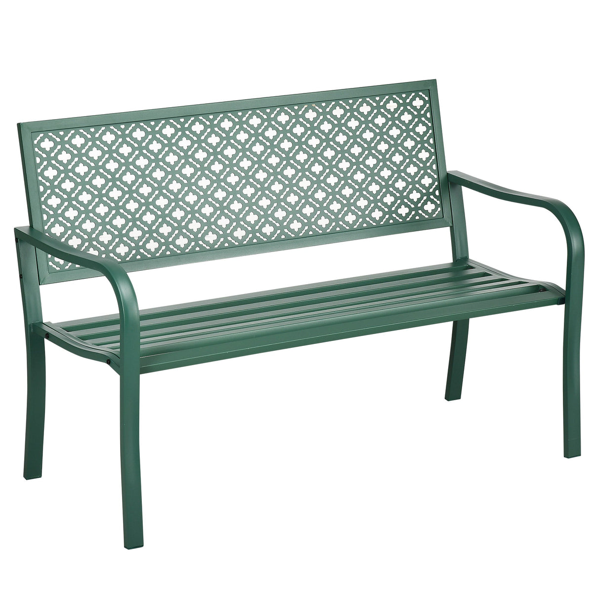 Garden Bench, 280 kg Load Capacity Weatherproof, Dark Green