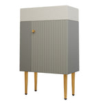Bathroom Furniture Washbasin with Vanity Unit, 55 cm, Small Guest, Light Grey