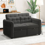 Loveseat Sofa 3-in-1 Pull-out Adjustable Backrest USB Modern Design