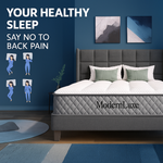 Orthopedic cold foam King mattress, 140x200 cm, 7-zone pocket spring core, H3 medium firm, 20 cm height, vacuum packed